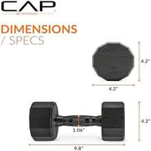Barbell for multiple scenarios with multiple options and coated dumbbell weights - Negro - - Ver 5