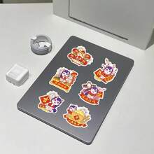 50 miếng dán tường trang trí Tết Nguyên Đán hình ngựa minh họa theo phong cách hoạt hình Trung Quốc, chúc mừng năm mới, lịch treo tường. - Nhiều màu - Xem 9