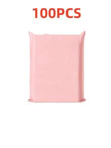 50/100个粉色快递袋,多用途包装袋,防臭垃圾袋,3种尺寸可选,耐用PE材质,轻便,高拉伸强度,防漏自封设计,可靠耐用,适用于学校、办公室、礼品、商务快递包装,四季皆宜的收纳袋 - 空白粉紅色 - 查看 15