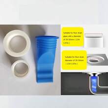 Odor-Proof And Insect-Proof Drain Cover, Suitable For Kitchen, Bathroom And Various Scenarios, Easy Installation, Smooth Drainage, Effective Odor And Insect Prevention - Blue and White - View 7