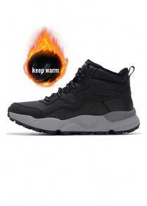 Skechers 男士保暖内衬运动鞋 BENDINO 系带舒适轻便休闲户外旅行鞋，全掌橡胶+EVA材质，休闲鞋 211030-BLK - 黑色 - 查看 4