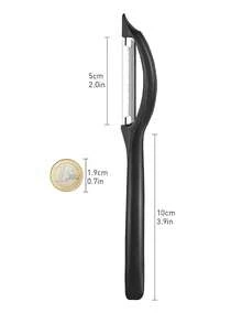 1/2 piezas Pelador de verduras, tipo universal con borde dentado, pelador de patatas con caja, apto para tomate y pelador de frutas como manzana, equipo de camping, artículos esenciales de camping - Multicolor - Ver 2