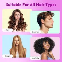 Curly Hair Brush Volume Curly Defining Brush Effortlessly Detangling Shaping And Styling Curls, Curl Brushes Suitable All Wet Or Dry Hair Types, Gifts Idea Women And Men Red - Màu Hoa hồng đỏ - Xem 6