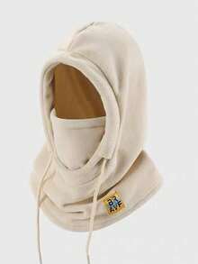 1 pieza/2pcs Gorro de invierno unisex cálido y a prueba de viento, gorro de forro polar para exteriores, gorro con cordón a prueba de viento, con etiqueta de costura con letra, cubierta de cabeza a prueba de viento, adecuado para ciclismo de montaña, gorro con máscara facial para motocicleta, gorro bufanda todo en uno a prueba de frío, esencial para andar en motocicleta - Multicolor - Ver 17