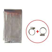 15cm, 60cm, 120cm, 200cm, 300cm Stainless Steel Exhaust Pipe Aluminum Foil Fiberglass Insulation Sleeve Kit, Suitable For RV Heater - GRG - View 1