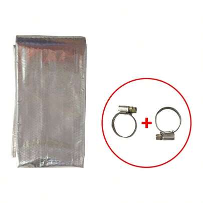 15cm, 60cm, 120cm, 200cm, 300cm Stainless Steel Exhaust Pipe Aluminum Foil Fiberglass Insulation Sleeve Kit, Suitable For RV Heater