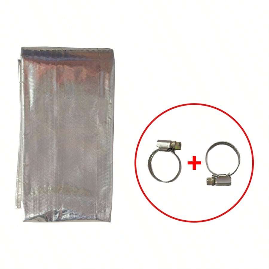 15cm, 60cm, 120cm, 200cm, 300cm Stainless Steel Exhaust Pipe Aluminum Foil Fiberglass Insulation Sleeve Kit, Suitable For RV Heater - GRG - View 1