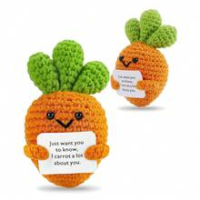 迷你正能量钩针动物，趣味励志生日礼物，适合送给女性、男性、朋友、同事，鲨鱼、鸭子、猫咪造型，附赠正能量卡片，温馨可爱，适合生日、圣诞节、情人节装饰。 - 彩色 - 查看 52