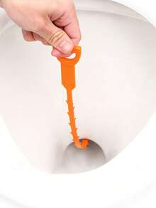 1pc Drain Cleaner Tool, Drain Pipe Cleaning Tool, Hair Remover, Sink Clog Remover, Drain Hair Removal (Random Length 130cm/200cm) - Multicolor - View 4