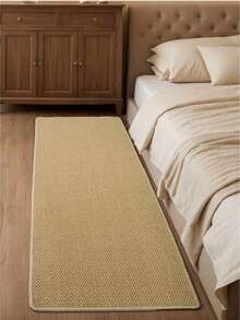 1 件纯色亚麻质感门垫，耐用防滑，适用于玄关、客厅、厨房、浴室，可机洗 - 彩色 - 查看 3