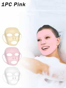 2pcs Reusable Anti-Wrinkle Silicone Face Mask Holder, For Applying Easily Drying Masks, Moisturizing Mask Cover, Prevent Moisture Evaporation, Facial Beauty Tool, Washable - Multicolor - View 16