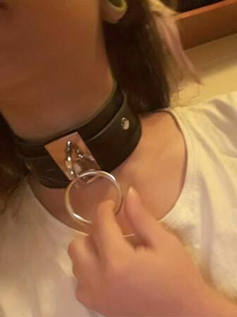 Punk Style PU Leather Gothic Choker Necklace Neck Chain Neck Ring Y2K Collar For Nightclub Party Decor