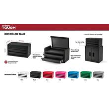 Mini 10-Inch 2-Drawer Steel Toolbox – Black - 1 - Xem 4