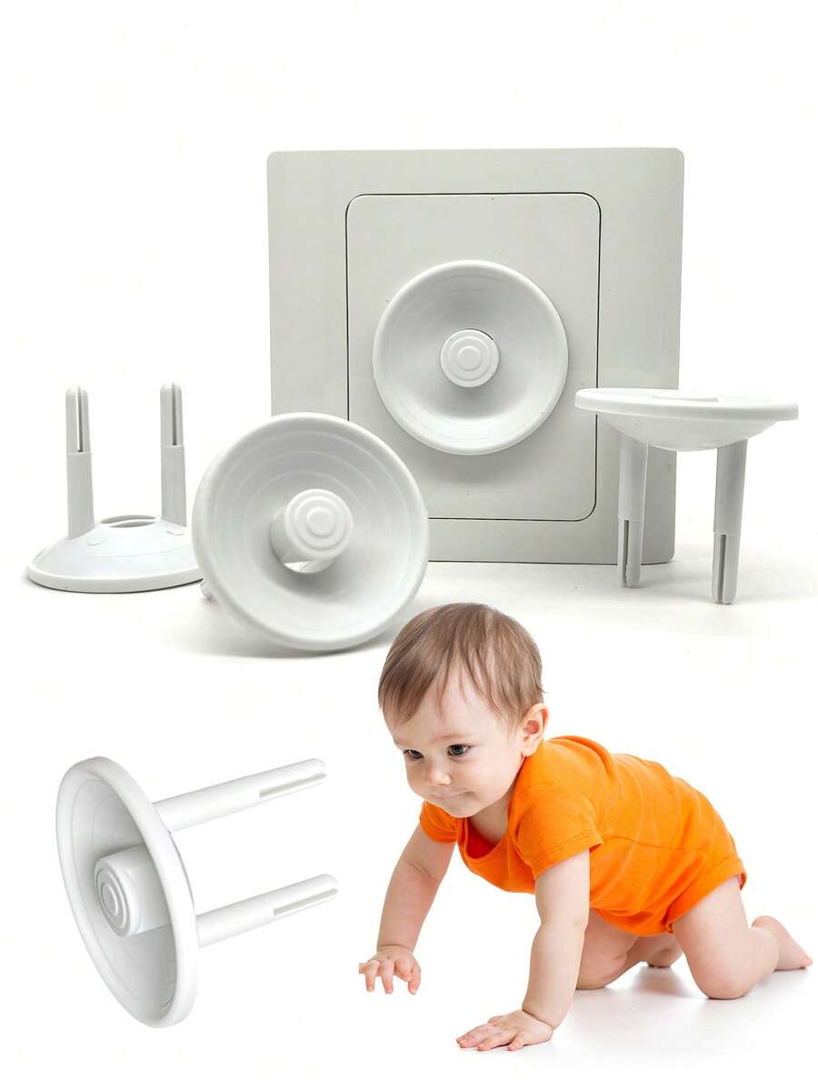 30pcs/20pcs European Style Child Safety Electrical Outlet Covers, Dust-Proof Protective Covers, Suitable For European Sockets