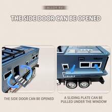 1 Pc Children's Alloy RV Simulation Camping Off-Road Vehicle Toy Travel Truck Boy Car Motorcycle Model - Multicolor - View 3