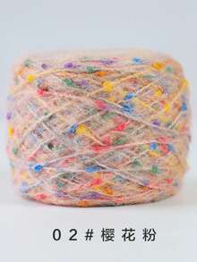 Süße Bonbon-Farbige Chunky-Garn zum Häkeln - 100g Funkelnde Regenbogen Mohair-Mischung, DIY Handstrickerei für Geschenke, Heimdekoration, Schals, Taschen, Puppen - Verschiedenfarbig - Übersicht 9