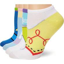 Paquete de 5 calcetines invisibles Calcetín casual Mujer - Carácter de color claro - Ver 1