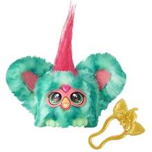 Hasbro Furby Furblets Mello-Nee Mini Friend, 45+ Sounds, Summer Chill Music & Furbish Phrases, Electronic Plush Toys, Watermelon Red & Green, Back To School Gifts, Ages 6+ - Mello-nee - View 2