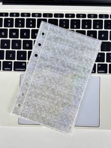 10/20pcs Colorful Heart Sticker Sheets, A7 Size Transparent Inner Pages, 3D Embossed Stickers, Refill For Photo Card Storage, Album, Book, Ring Binder, Sticker Storage, School & Office Supplies For New Semester - Multicolor - View 14