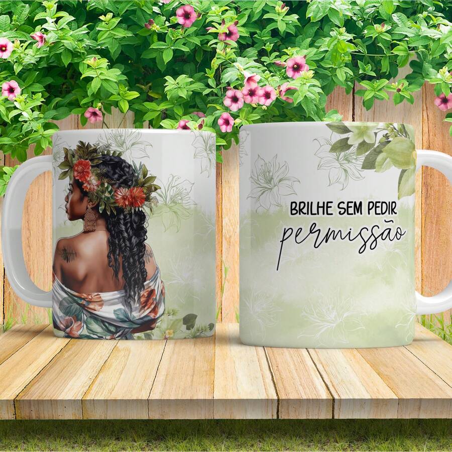 Personalized Mug With Phrase, Gift, Glossy Porcelain - SHINE - View 1