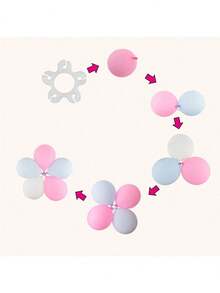 50pcs Balloon Clips, Balloon Arch Frame Connectors, Reusable Plastic Balloon Clips With Multi-Function Rings For Balloon Arch Columns Decoration, Suitable For Birthday, Wedding, Party Balloon Arch, Valentine's Day, Christmas, Halloween - Multicolor - View 5