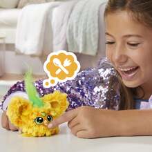 Hasbro Furby Furblets Hoo-Lah Pineapple Mini Friend, 45+ Sounds & Music, Speaks Only Furbish, Electronic Plush Toys, Yellow & Green, Back To School Gifts, Ages 6+ - Hoo-lah - View 10