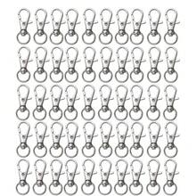 10/30 piezas Boca de pez Cierre de langosta Anillo de resorte DIY Llavero, Clip para perro, Accesorios de encanto de bolso - Llavero de boca de pez - Ver 1