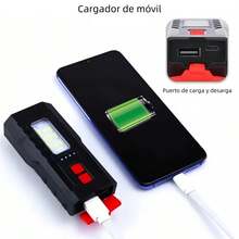 AGUILAMEX Linterna Multifuncional para Bicicleta - Negro - Ver 6