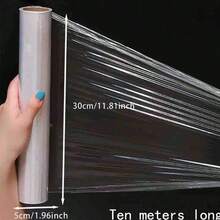 50米保鲜膜，11.81英寸宽，易撕型，适用于微波炉和冰箱，经济型散装食品包装，200张（包装可能有所不同） - 多色2 - 查看 9