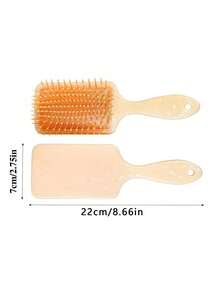 1pc Personalized Hair Brush For Girls With Name-Mother Daughter Gifts, Customized Birth Flower Bouquet Initial And Cartoon Character On Air Cushion Comb, Cute Birthday Gift Daughter Gift From Mom - Multicolor - View 9