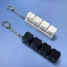 1个“指尖上的爱心”钥匙扣 - 触感键盘开关测试按钮，情人节减压指尖玩具及礼物 - 彩色 - 查看 10