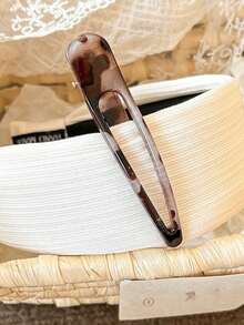 2/1件复古豹纹鸭嘴夹，大号洗脸化妆刘海夹，断发夹，带侧夹和鸭嘴夹的发夹，女士发饰，情人节发饰，发夹，情人节礼物，爪夹，发卡，发夹 - 彩色 - 查看 9