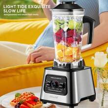 SOKANY999 Multi-Functional Home Demolition Machine, Includes Juicer, Ice Crusher, Food Cooker, Grinder, Blender. Comes With Grinding Cup, 2-In-1 Design. 2.5L Large Capacity, Stainless Steel Blades. 6000W Fast Demolition, One-Touch Cleaning. Suitable For Home And Commercial Use. - EU E Type Plug(220-240V) - View 7