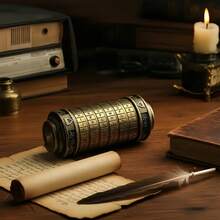 2025新款（达芬奇）创意密码锁，复古青铜密码锁，圣诞节和情人节惊喜之选——带装饰齿轮设计的收纳方案 - 彩色 - 查看 7