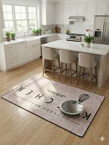 Kitchen Rug - Washable Runner Rug – Non-Slip Roll Carpet – 80x120 Cm, 80x150, 80x200, 80x300, 100x200, 100x160, 100x300, 120x180, 140x190 Cm – Cut-To-Size Hallway Rug - Màu xanh Cadet - Xem 3
