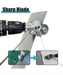 1 MAQUINA DE CORTE PARA TALADRO ELECTRICO ,ACCESORIO DE CORTE , HERRAMIENTA DE CORTE DE METAL FACIL DE USAR PARA CORTE, ADAPTADOR PARA TALADRO - Negro - Ver 5