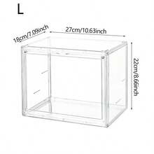 1pc Multi-Function Transparent Acrylic Storage Box - Dust-Proof Display Case, Suitable For Models, Tools And Books | Transparent Organizer Box - Clear - View 6