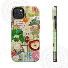 Cute Caterpillar Phone Case – Y2K Aesthetic Collage With Fruit, Butterfly, Clover & Heart Stickers – Kawaii Cartoon Vintage Retro Style Protective Cover For IPhone & , Fun Gift For Him & Her - 混合色2 - 查看 9