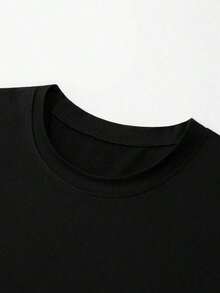 Camiseta para niño |   Envío desde México |   Tejido transpirable de primera calidad |   Camiseta casual de manga corta con cuello redondo para niño |   Verano para niño - Negro - Ver 6