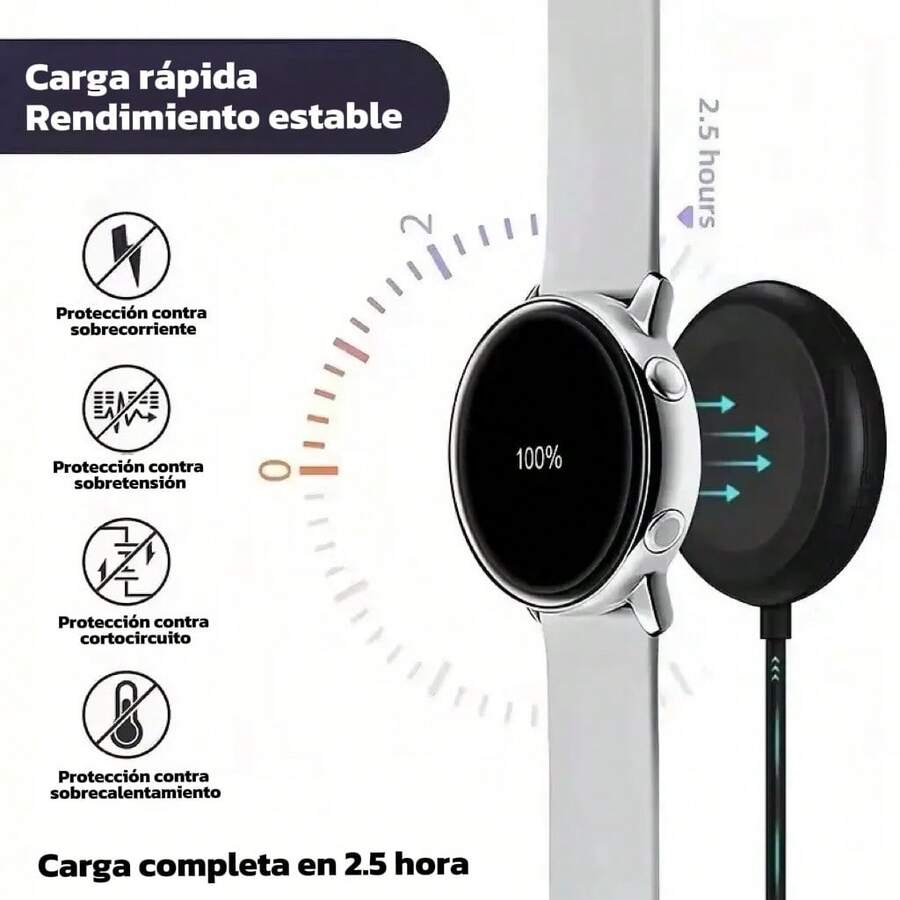 Smart Watch Charging Cables - Black - View 1