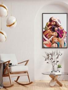 1 张 KATSEYE 海报，全球女子组合墙饰，舞蹈团体装饰，K-Pop 美学印刷品，黑白音乐海报，帆布画墙饰，房间家居装饰（无框） - 彩色 - 查看 30