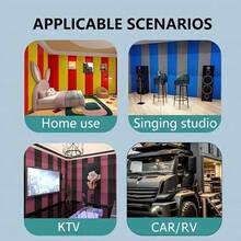 1片装汽车发动机舱隔音垫，自粘式高密度隔音泡沫，易于安装的汽车内饰配件 - 黑色 - 查看 8