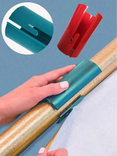 Jultemapappersrörsskärare, glidande presentpappersskärare, skärverktyg för högtidsfester, linjär glidande presentpappersskärare, lämplig för alla hjärtans dag, påsk, eid, bröllop, halloween, jul och födelsedagsfester. Bärbar minipappersskärare, presentpappersskärare, julpresentpappersskärare.