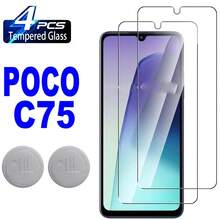 适用于小米 Poco X7 Pro 5G、Poco F7 Pro、Poco F7 Ultra、Poco M7 Pro、Poco F7、F8 Ultra、F8 Pro 的 4 片/套钢化玻璃屏幕保护膜 + 摄像头镜头保护膜，9H 硬度，防刮花，兼容手机壳，防指纹（适用于小米 Poco X6 Pro 5G 的 2+2 片装） - 彩色 - 查看 17