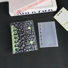 1 A7 Portable Transparent Leaf Binder, Transparent Sticker Book, Sticker Book, Photo Storage Bag, Photo Album, Budget Planner, Diary, Notebook, Office Supplies