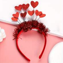 1 Piece, Valentine's Day Hairband, Heart-Shaped Sequin Hairband, Shiny Heart Hair Accessory, Wedding Party Decoration - Nhiều màu - Xem 1