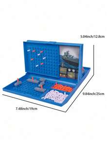 1pc Battleship Naval Battle Strategy Board Game, 2-Player Interactive Toy, Entertaining Combat, Suitable For Family, Friends, Holiday Gatherings, Birthday Gift