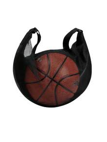 1pc New One Shoulder Diagonal Basketball/Football/Volleyball Bag - Black