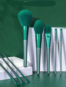 10 Piece Transparent Crystal And Quicksand Makeup Brush Set, Including Eye Shadow Brush, Powder Blusher Brush, Powder Brush, Powder Blusher Brush, Makeup Tools, Portable Soft Hair Powder, Eye Shadow Brush - Nhiều màu - Xem 9