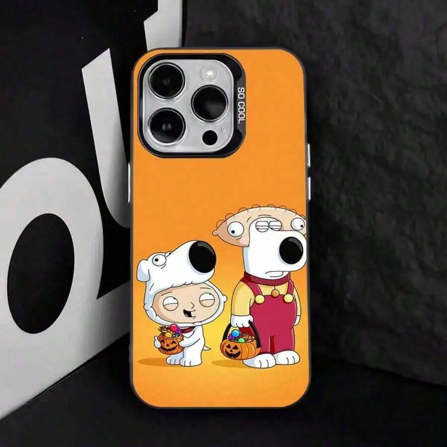 Funda de teléfono F-Family f-Funny Guy compatible con  17,16,15,14,13,12,11,Pro,Max,Plus,E,Air,Mini, cubierta negra de TPU compatible con funda  17 pro max, funda  17 pro, funda  17, funda  16 pro max, funda  17 pro max - Z1 - Ver 1